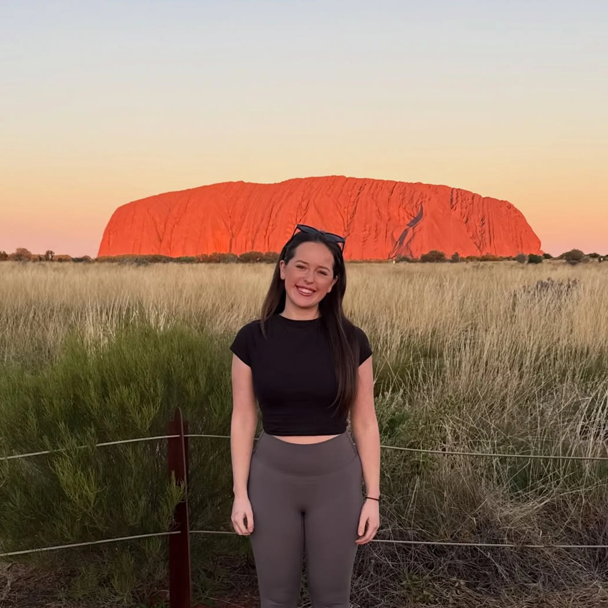 uluru under clear skies