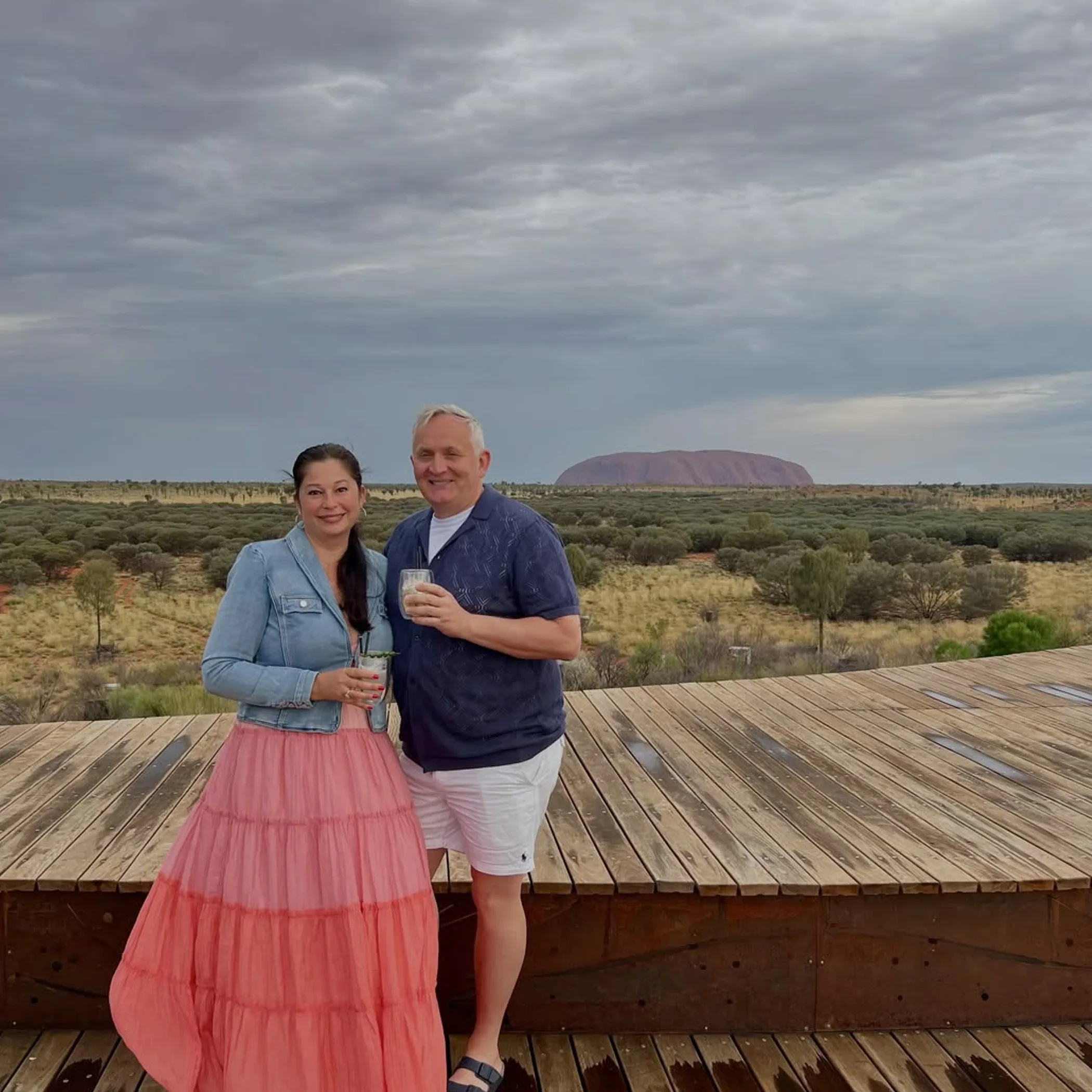 uluru and surrounding outback